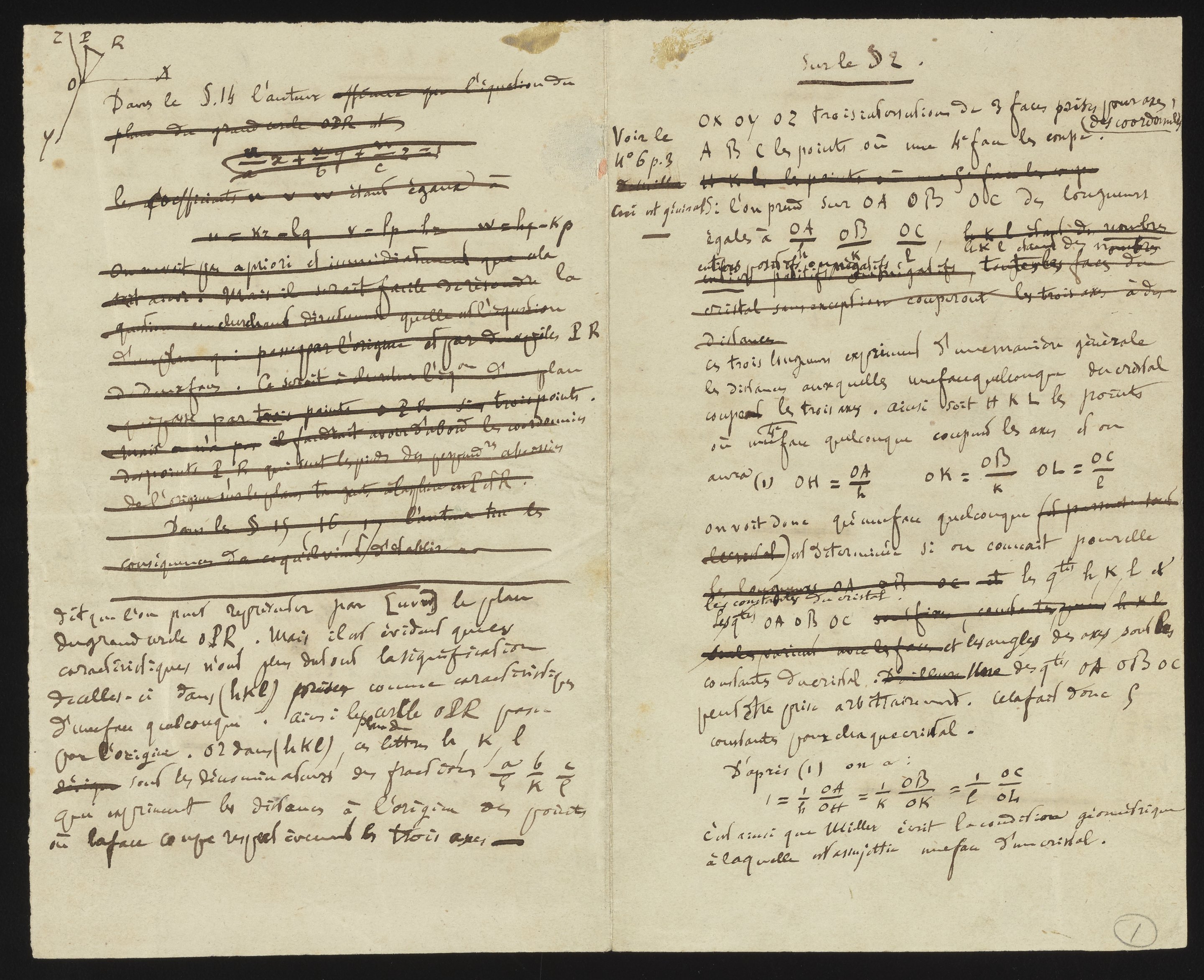 Louis Pasteur Lecture Notes On Crystal Structure Tartaric Acid And Arsenites Science History Institute Digital Collections