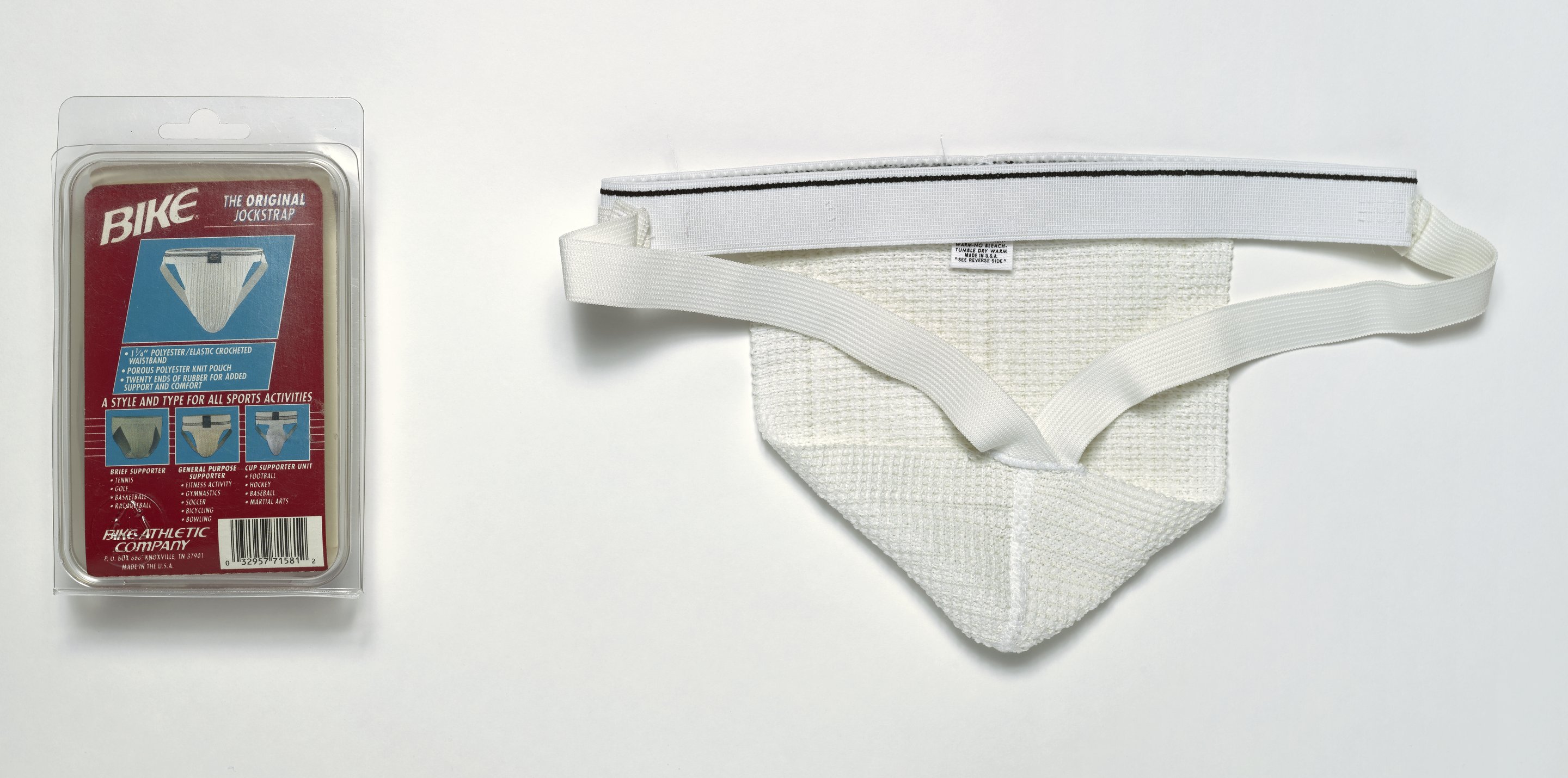 Men's White Swimmer Jockstrap - BIKE® Athletic