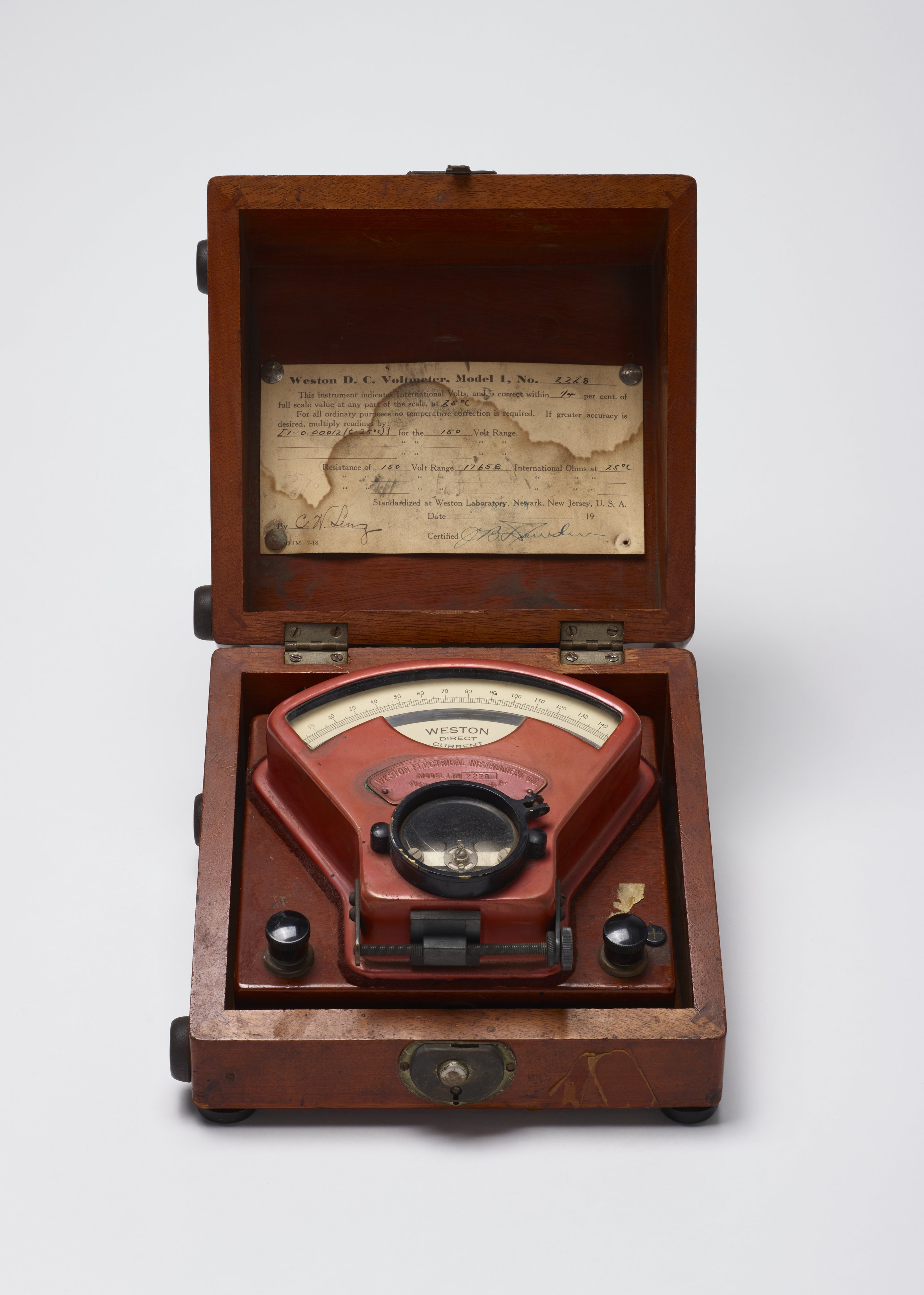 Weston Direct Current Voltmeter with Case - Science History Institute  Digital Collections