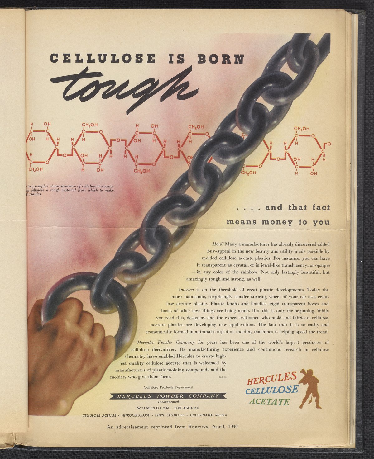 Cellulose is Born toughand that fact means money to you - Science  History Institute Digital Collections