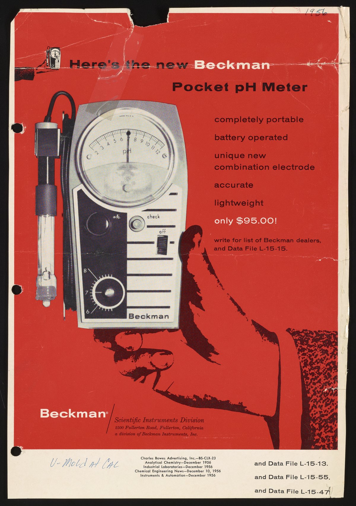 Here's the new Beckman Pocket pH Meter - Science History Institute Digital  Collections