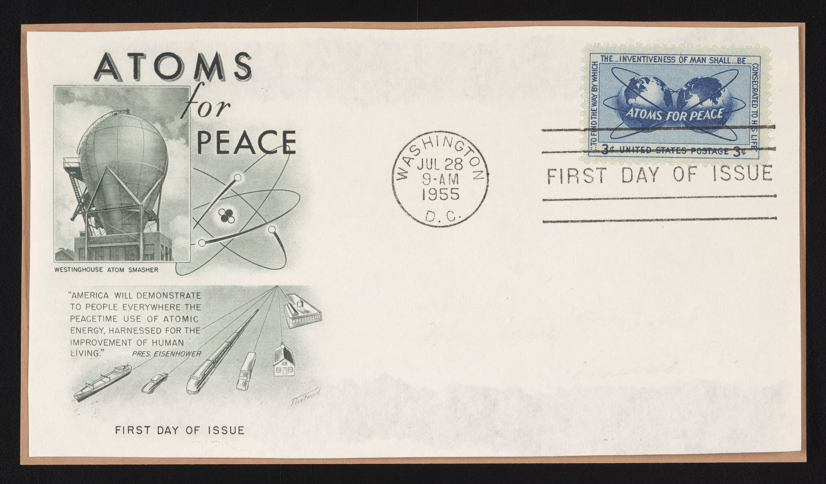 Atoms for Peace First Day Issue - Science History Institute 