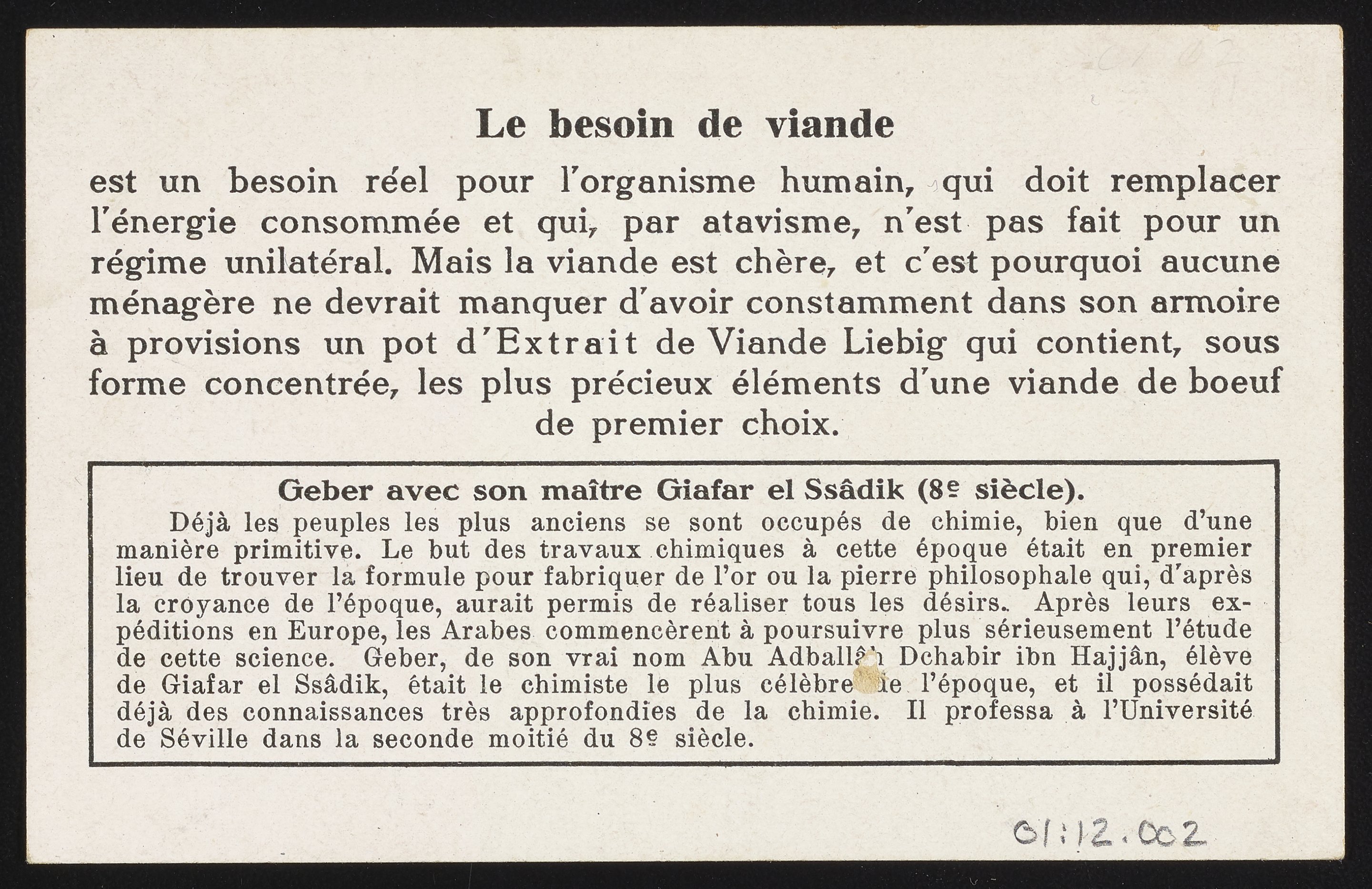 W0442 LIEBIG American Scam Meat Extract - 1933 Advertising - Advertis