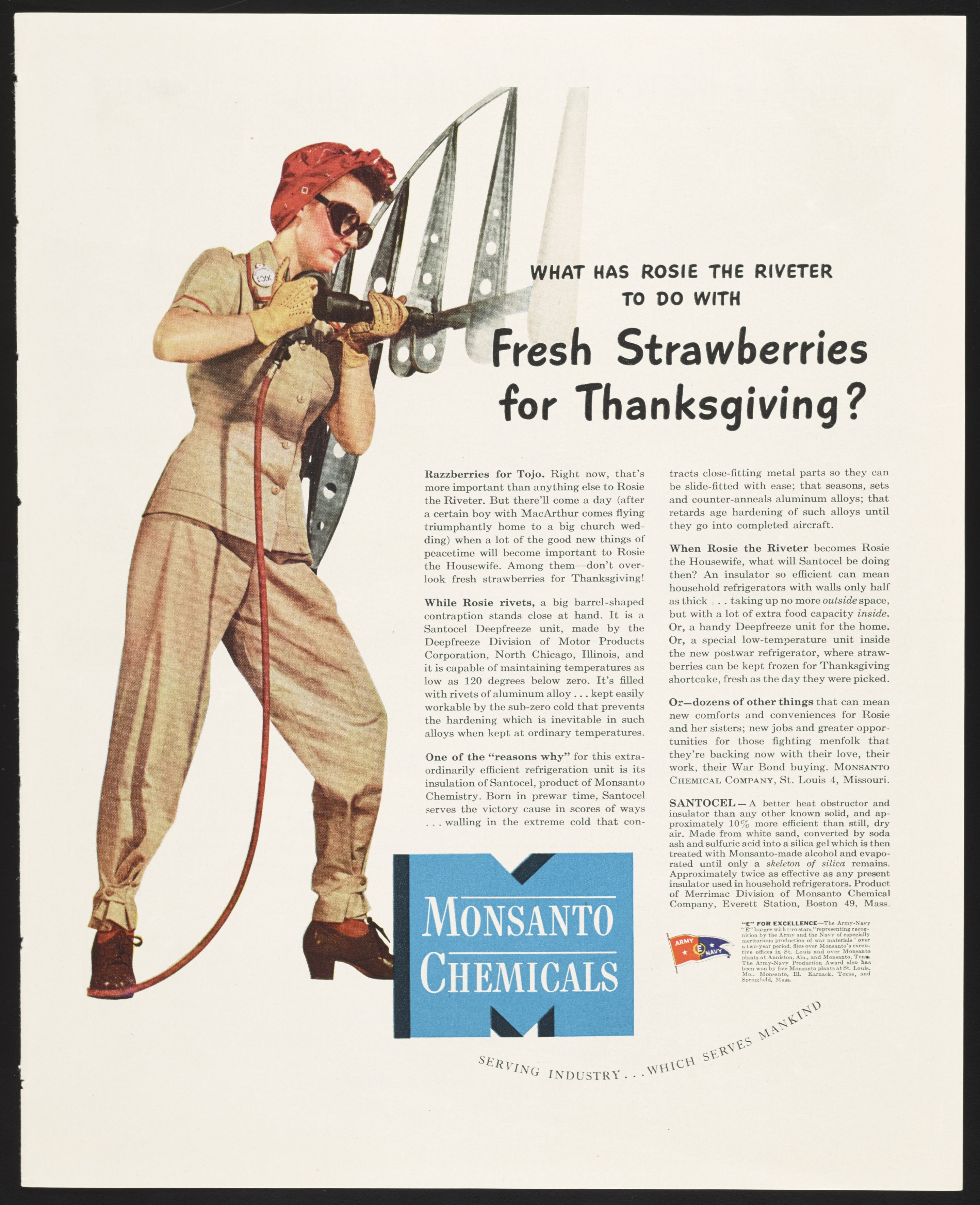 WHAT HAS ROSIE THE RIVETER TO DO WITH Fresh Strawberries for Thanksgiving?  - Science History Institute Digital Collections