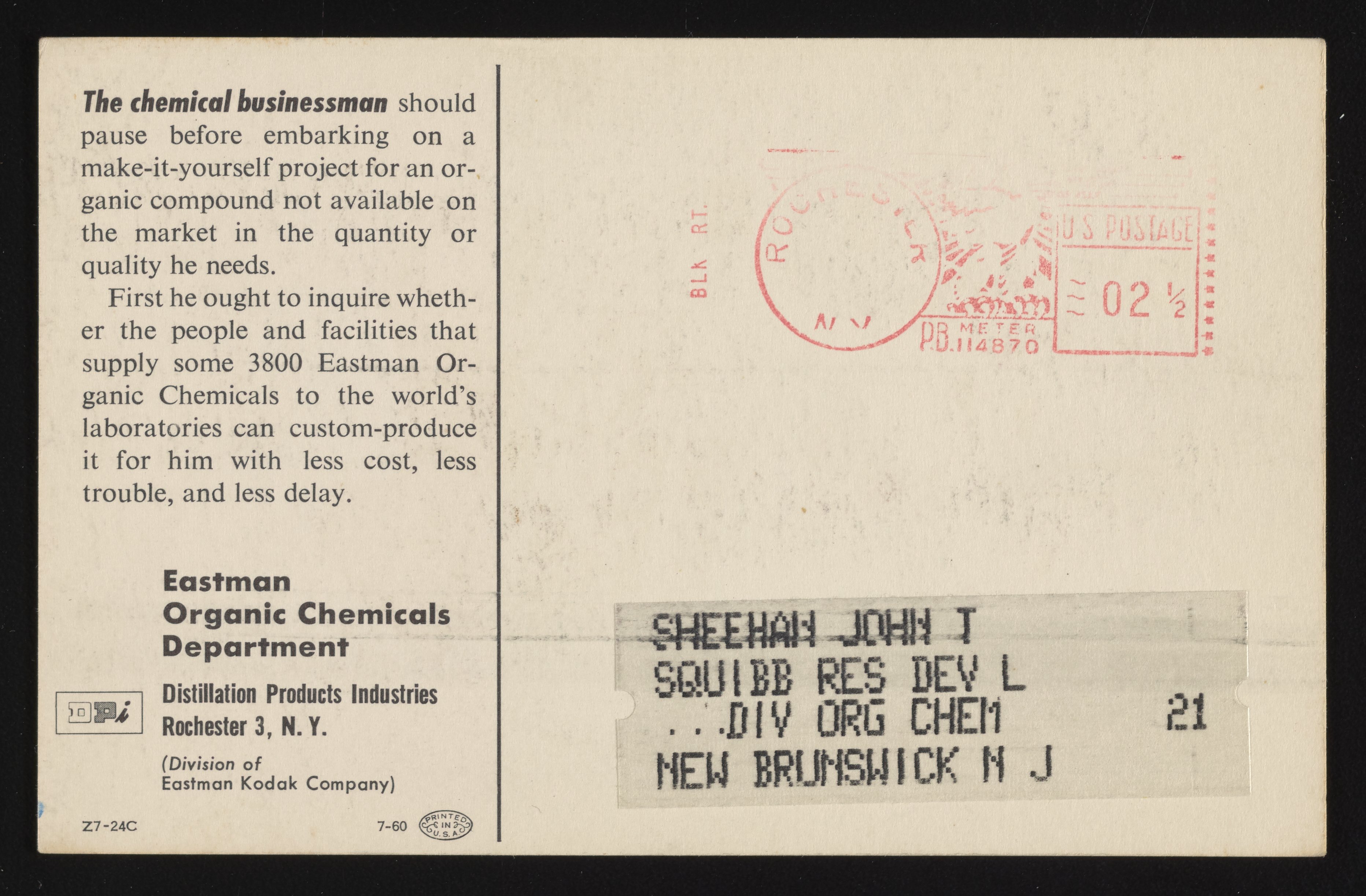 Maybe Eastman Has A Better Method Science History Institute Digital Collections